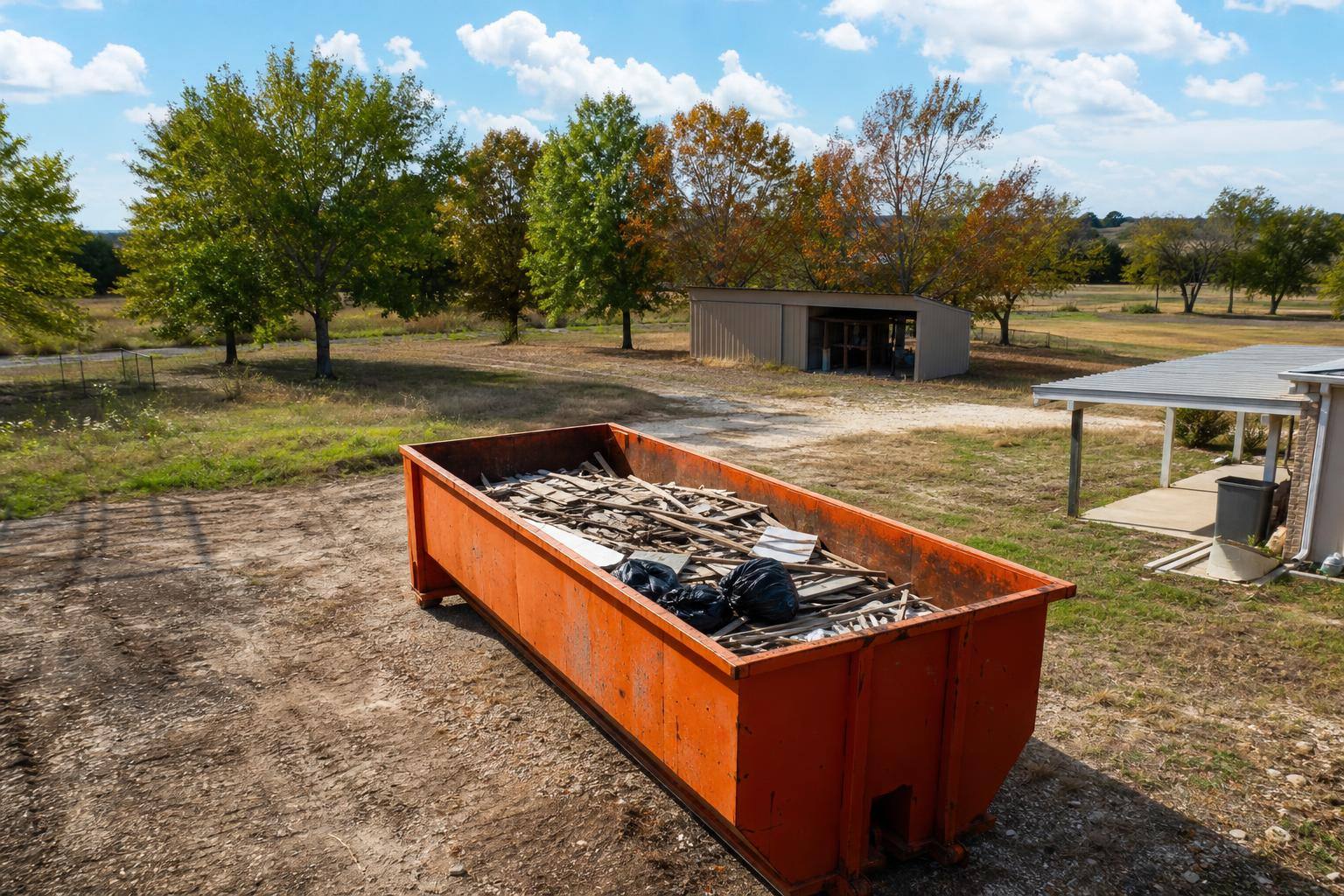 Dumpsters serving urban, suburban and rural properties statewide in Texas